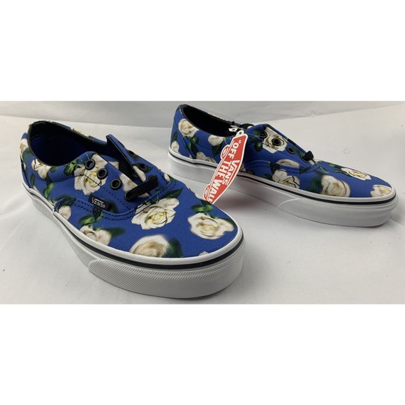 Vans Shoes - Vans Women's Era Romantic Floral Blue Multicolor Skate Shoes Size 7.5 Men Size 6